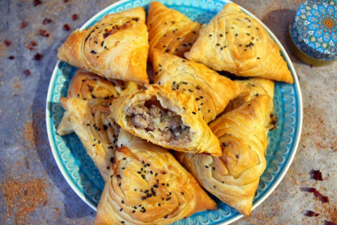 Tandoor samsa in the oven