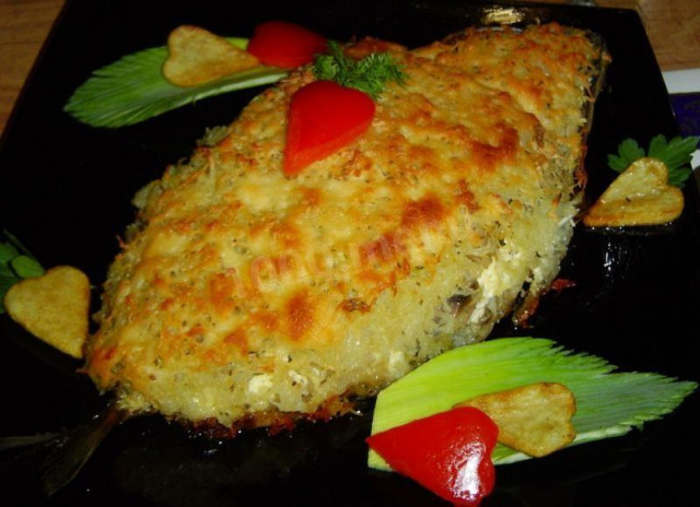 Mackerel fillet baked in the oven