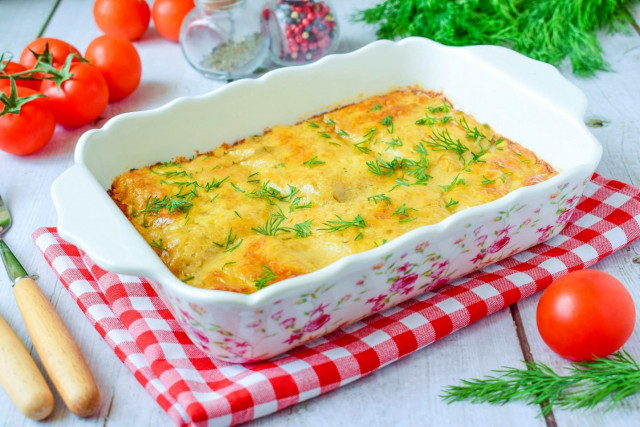 Turkey chops in the oven with cheese