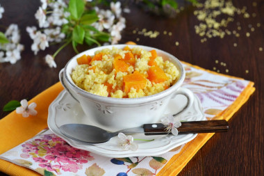 Millet porridge with pumpkin in the oven