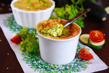 Zucchini souffle in the oven