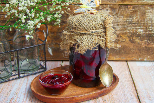 Cherry jam with agar agar