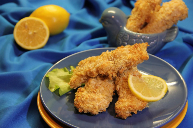 Fish nuggets in the oven