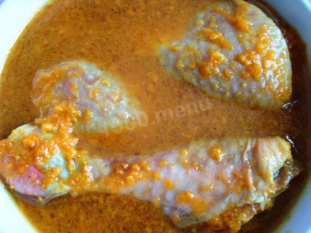 Marinade for chicken in the oven from oranges