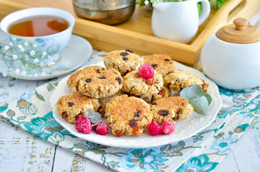 Oatmeal cookies made from banana and oatmeal