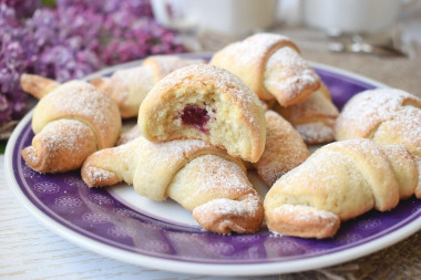 Bagels with shortbread jam