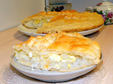 Rice and egg pie