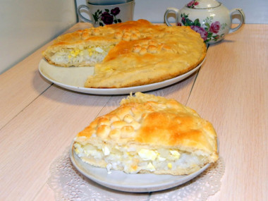 Rice and egg pie