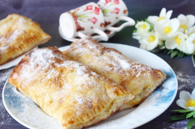 Puffs of yeast-free dough with cottage cheese