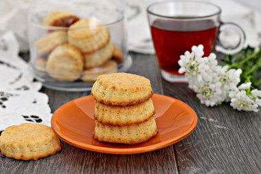 Cottage cheese and sour cream cookies