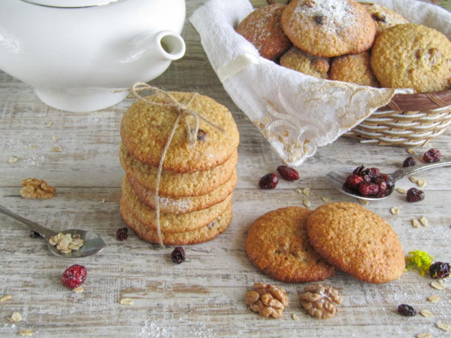 Oatmeal cookies on kefir