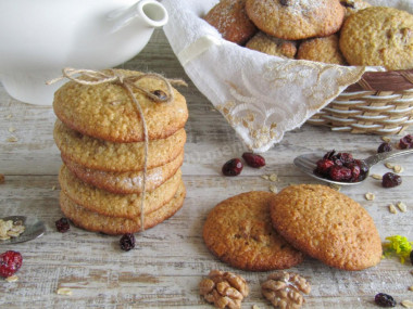 Oatmeal cookies on kefir