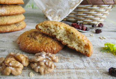 Oatmeal cookies on kefir