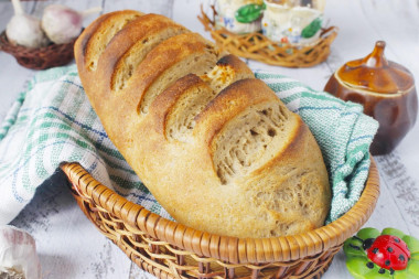 Bread with buckwheat flour