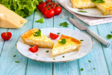 Quiche with cheese