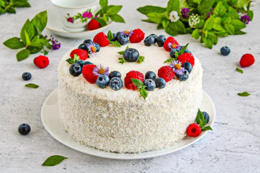 Classic sour cream cake