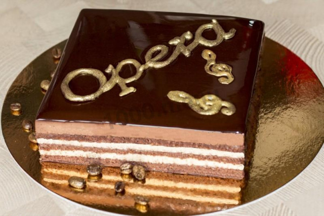 Opera chocolate sponge cake