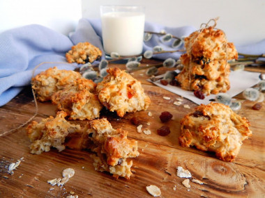 Low-calorie oatmeal cookies