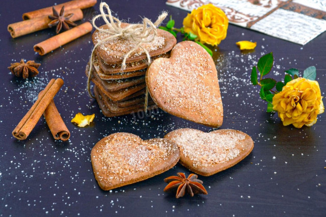Rye flour cookies with cinnamon
