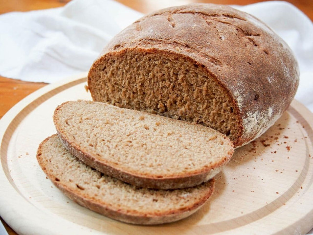 Rye bread on kefir