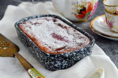 Clafouti with cherries