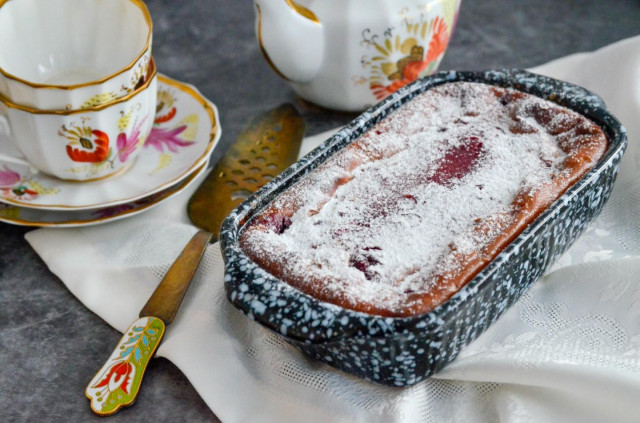 Clafouti with cherries