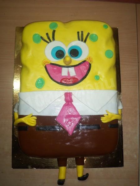 Sponge Bob cake made of mastic