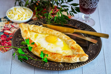 Adjarian Khachapuri puff pastry