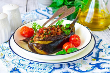 Turkish eggplant with minced meat