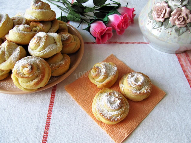 Cottage cheese cookies Roses