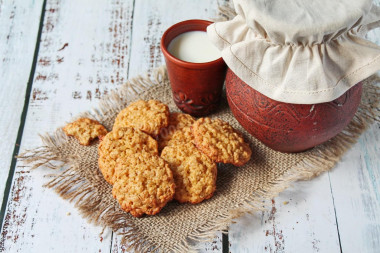 Oatmeal cookies with honey