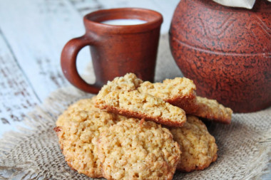 Oatmeal cookies with honey