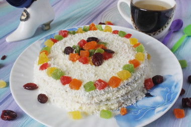 Cottage cheese sour cream cake