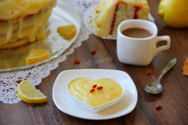 Lemon custard for cake