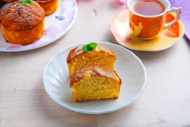 Children's cottage cheese cupcakes