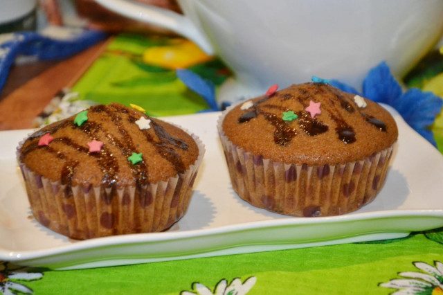 Shortbread muffins with raisins