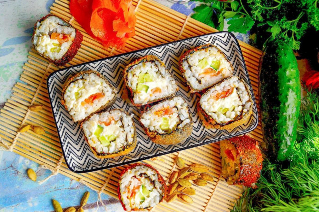 Tempura roll at home Sushi