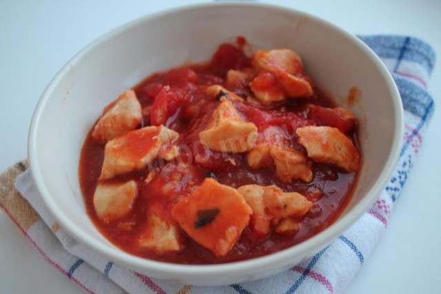 Cacciatore Italian baked chicken with tomatoes