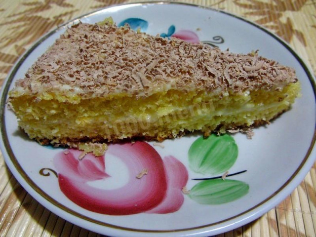 Cornmeal sponge cake