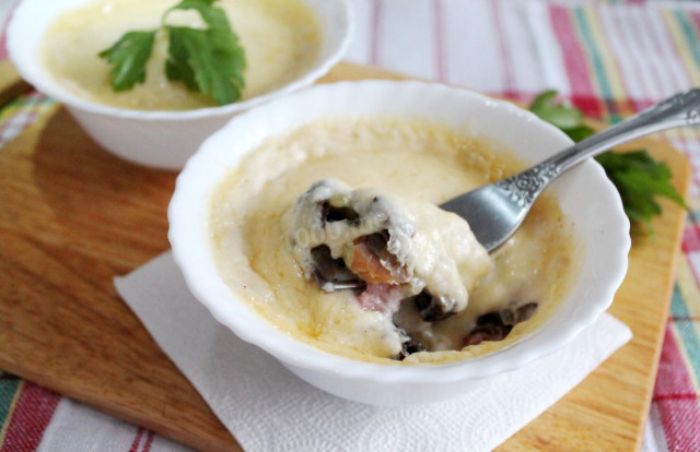 classic julienne with chicken and mushrooms