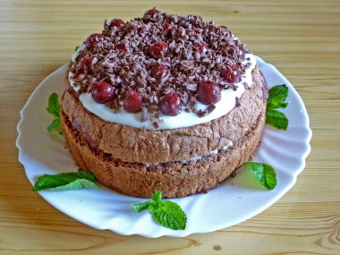 Chocolate cherry cake