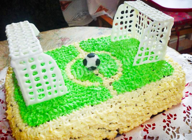 Football Field cake