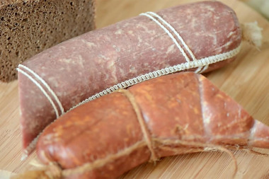 Homemade salami