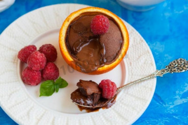 Chocolate flan