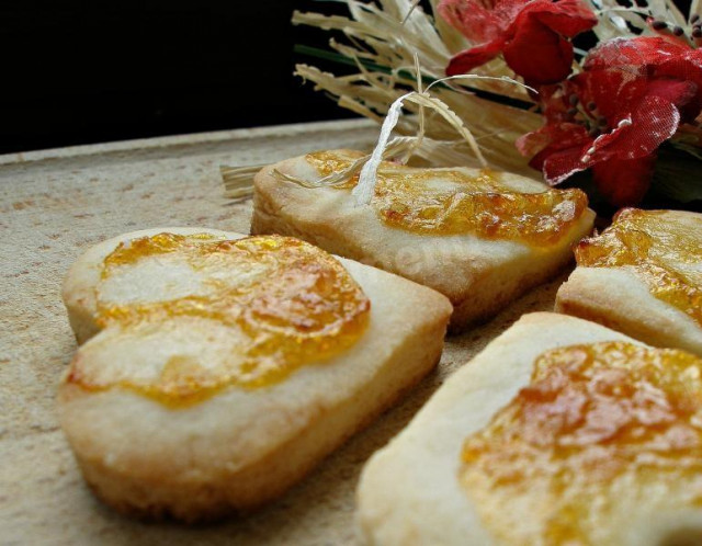 Shortbread cookies on lard