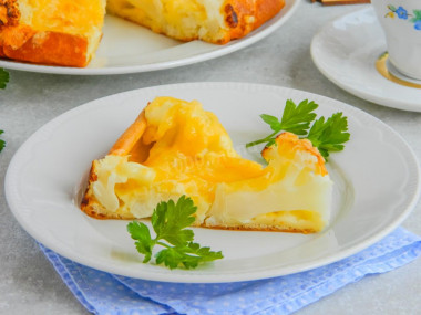 Cauliflower aspic pie