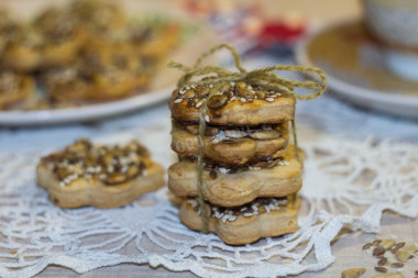 Cookies with sesame seeds and sesame seeds