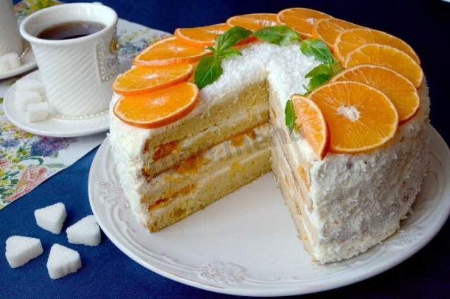Tangerine cake