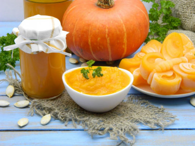 Pumpkin puree for winter