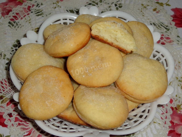 Yeast cookies without filling